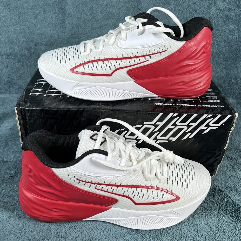 Puma Stewie 1 Team Red/White Basketball Athletic Sneakers Women Size 7.5‎